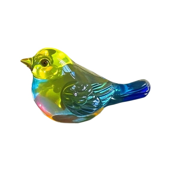 Colorful Crystal Glass Bird Ornament, Faceted Glass Tabletop Decor With High Transparency For Home Decor, Mantelpiece, Windowsill, Gift Giving