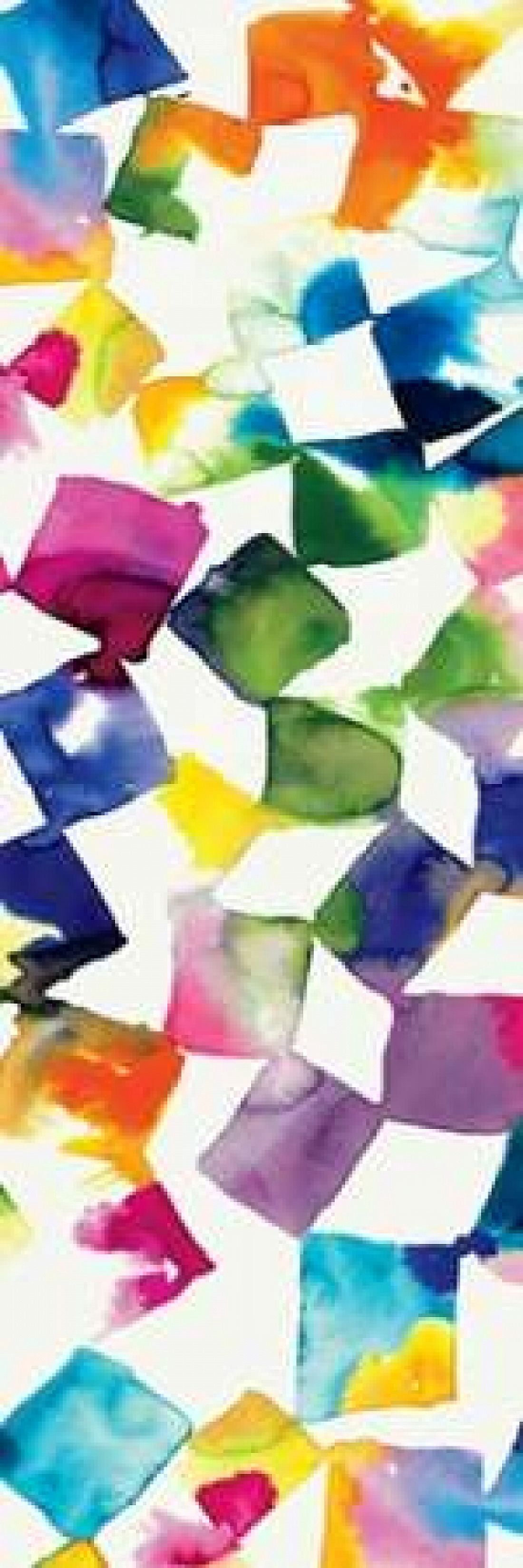 Colorful Cubes II Canvas Art - Wild Apple Portfolio (12 x 36)