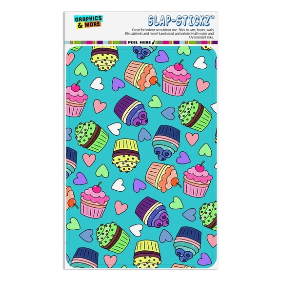 Colorful Cupcakes Pattern Home Business Office Sign