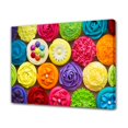 thumbnail image 1 of Colorful Cupcakes Rainbow Flower Cake Canvas Poster Bedroom Decor Sports Landscape Office Room Decor Gift,Frame-style,20x30inch(50x75cm), 1 of 8