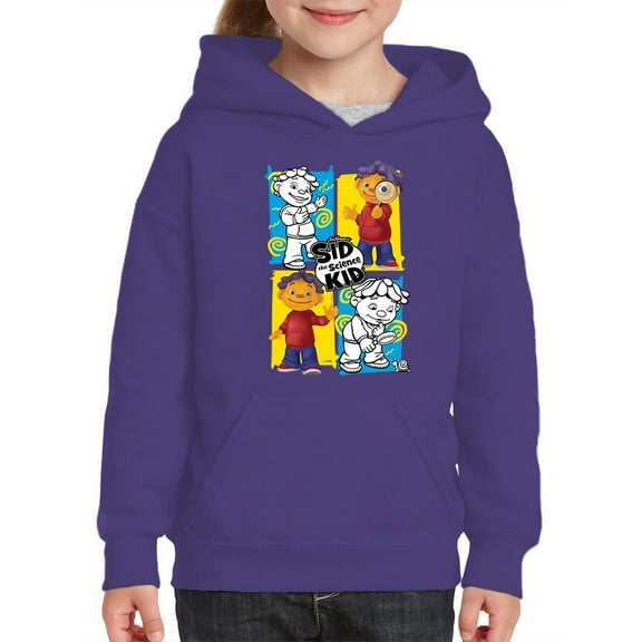Colorful Curiosity Sid the Science Kid Design - Science And Learning Youth's Hoodie