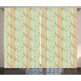 thumbnail image 1 of Ambesonne Colorful Curtains 2 Panel Set, Fresh Foliage Leaf, 108" x 90", Multicolor, 1 of 3