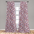 thumbnail image 1 of Colorful Curtains 2 Panels Set, Pattern with Random Abstract Combinations of Triangles in Lively Colors and Dots, Window Drapes for Living Room Bedroom, 56"W X 95"L, Multicolor, by Ambesonne, 1 of 5