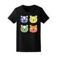 thumbnail image 1 of Colorful Cute Bear Set T-Shirt Women -Image by Shutterstock, Female Small, 1 of 2