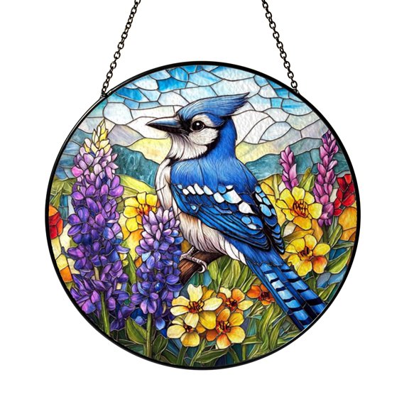 Colorful Cute Chipmunk Suncatcher Window Hanging Display Item Sun