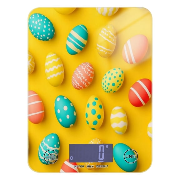Colorful Cute Easter Eggs Food Scale Digital Kitchen Scale Waterproof Grams Ounces lbs for For Baking and Cooking