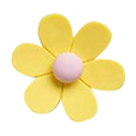 Colorful Cute Flower Magnets, Flower Magnets for Fridge and Locker, Strong Refrigerator Magnet, Adorable Decorations for Office, Colorful Kitchen Decor, Cute Desk Accessories for Whiteboard,Yellow