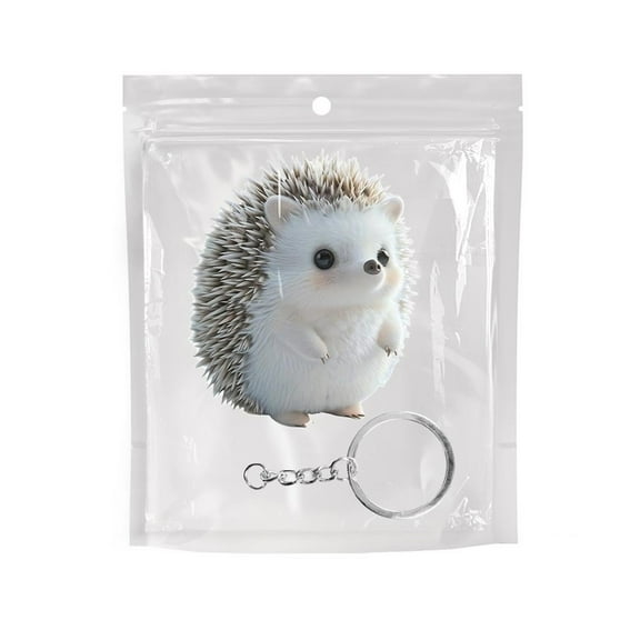 Colorful Cute Hedgehog Acrylic Hanging Ornament, Keychain Or Car Hanging Decor, Small Animal Themed Gift For Kids