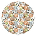 thumbnail image 1 of Colorful Cute Sports Balls Pattern Round Fitted Tablecloth with Elastic Edge,Dining Table Cover Waterproof,Outdoor Round Tablecloth for Camping,Dining,Indoor and Outdoor, 1 of 7