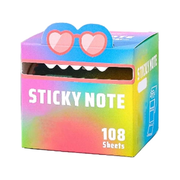Colorful Cute Sticky Memo Pads for Planner Journaling Organizing and Daily Reminders H
