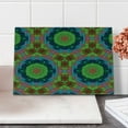 thumbnail image 1 of Colorful Cutting Board, Abstract Round with Native Art Design Elements, Decorative Tempered Glass Cutting and Serving Board, Small Size, Multicolor, by Ambesonne, 1 of 1