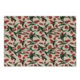 thumbnail image 1 of Colorful Cutting Board, Vermilion Colored Tulip Flowers and Leaves Illustration Art Print, Decorative Tempered Glass Cutting and Serving Board, in 3 Sizes, by Ambesonne, 1 of 2