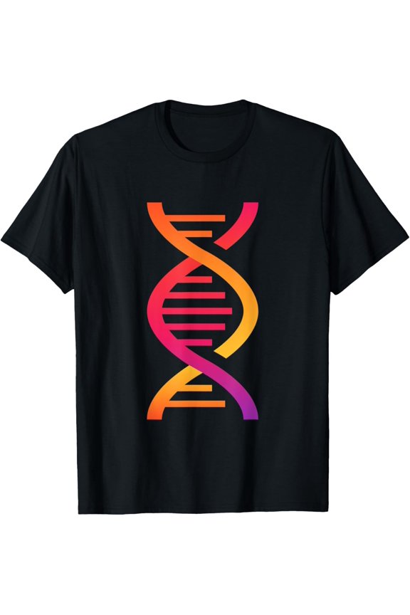 Colorful DNA Structure Biology T-Shirt