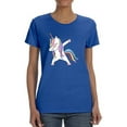 thumbnail image 1 of Colorful Dabbing Unicorn T-Shirt Women -Image by Shutterstock, Female 5X-Large, 1 of 4