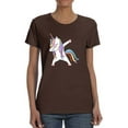 thumbnail image 1 of Colorful Dabbing Unicorn T-Shirt Women -Image by Shutterstock, Female Small, 1 of 4