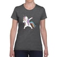 thumbnail image 1 of Colorful Dabbing Unicorn T-Shirt Women -Image by Shutterstock, Female XX-Large, 1 of 4