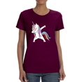 thumbnail image 1 of Colorful Dabbing Unicorn T-Shirt Women -Image by Shutterstock, Female x-Large, 1 of 4