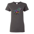 thumbnail image 1 of Colorful Dachshund Is My Spirit Animal Lover Womens Graphic T-Shirt, Charcoal, Small, 1 of 3