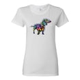 thumbnail image 1 of Colorful Dachshund Is My Spirit Animal Lover Womens Graphic T-Shirt, White, Medium, 1 of 3