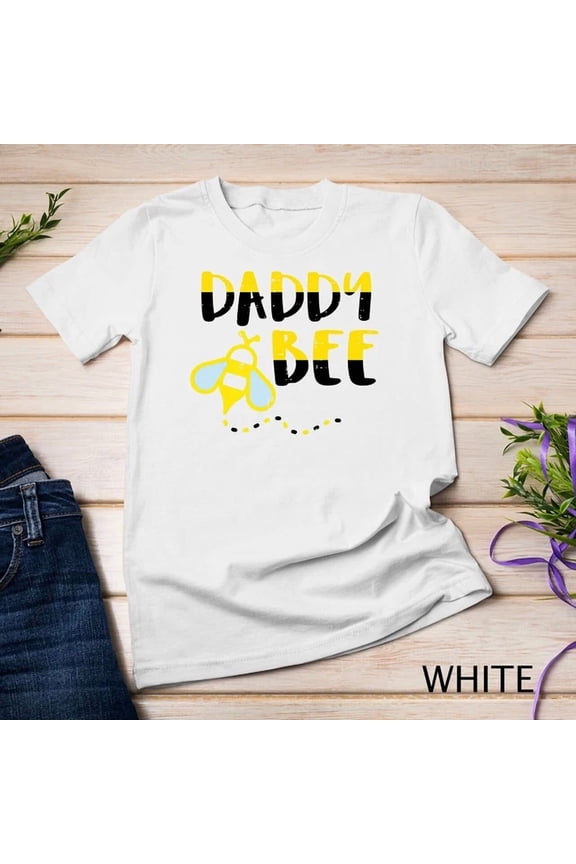 Colorful Daddy Bee Family Matching Beekeeping Dad Papa Men Unisex T-Shirt Birthday Gifts; For Men & Women