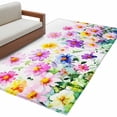 thumbnail image 1 of Colorful Daisy Area&nbsp;Rug 3x5ft Spring Floral Non-Slip&nbsp;Washable Square&nbsp;Rugs Soft Felt Indoor Floor Mat for Bedroom Kitchen Living Room Bathroom, 1 of 9