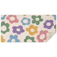 thumbnail image 1 of Colorful Daisy Flower Silhouette Pattern Rectangle Tablecloth 60"x120",Waterproof Polyester Rectangle Table Cloth, Wipeable Spillproof Polyester Tablecloth for Dining, Camping, Indoor and Outdoor, 1 of 6