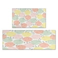thumbnail image 1 of Colorful Dalia Flowers Kitchen Rugs and Mats Sets Of 2,Kitchen Decoration Rugs,Rubber Backing Non-Slip Floor Mat for Sink Washable Waterproof Laundry Room Runner Rugs, 1 of 7