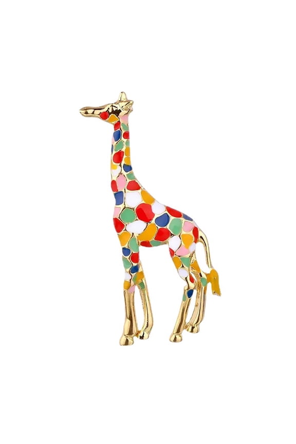 Colorful Deer Brooch Pin for Women Wedding Banquet Badge Corsages Lapel Pins Cardigan Clip Cloth Accessories