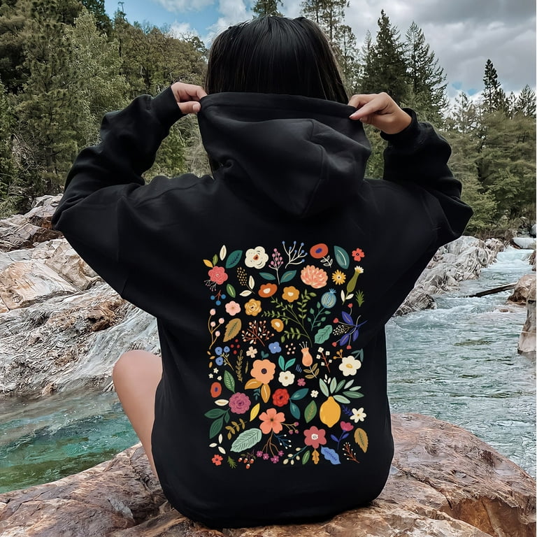 Flowers hoody black shop