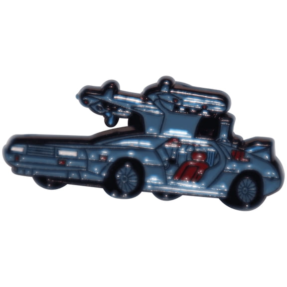 Colorful Delorean Back To The Future Movie Inspired Pin Style #2