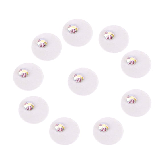 Colorful Dental Tooth Crystal Gem Set 10pcs Acrylic Shining Nail Art Rhinestone Decoration Kit for Beautiful Smile 2.4 x 1.4 x 0.2 inches / 6.0 x 3.5 x 0.6 cm
