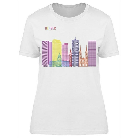 Colorful Denver T-Shirt Women -Image by Shutterstock, Female Small