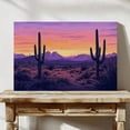 thumbnail image 1 of Colorful Desert Sunset With Cacti – Vibrant Southwestern Art Print Featuring Mountains And Saguaro Silhouettes Wall Art, Modern Wall Decor, 12x18 UNFRAMED, 1 of 2