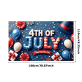 thumbnail image 1 of Colorful Design 4th of July Banner Star Pattern Independence Day Decorative Flags for Holiday Celebration Outdoor Events Party Decor, 1 of 7