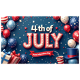 thumbnail image 1 of Colorful Design 4th of July Banner Star Pattern Independence Day Decorative Flags for Holiday Celebration Outdoor Events Party Decor, 1 of 8