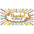 thumbnail image 1 of Colorful Design Appreciation Banner Decorative Floral Thank You Event Decor for Office Party Employee Recognition Celebration, 1 of 8