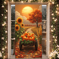 thumbnail image 1 of Colorful Design Autumn Banner Sunflower Pumpkin Harvest for Thanksgiving Decor Seasonal Celebration Outdoor Decoration, 1 of 9