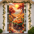 thumbnail image 1 of Colorful Design Autumn Banner Sunflower Pumpkin Harvest for Thanksgiving Decor Seasonal Celebration Outdoor Decoration, 1 of 9