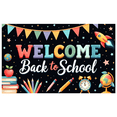 thumbnail image 1 of Colorful Design Back to School Banner Educational Theme Classroom Decor Welcome Sign for School Event Teacher's Day, 1 of 9