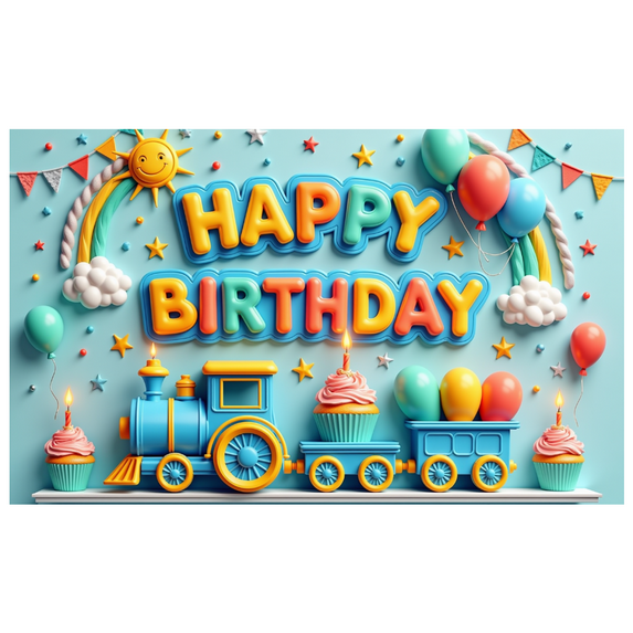 Colorful Design Balloon Decoration Children Celebration Banner for Birthday Party Kids Event Decoration