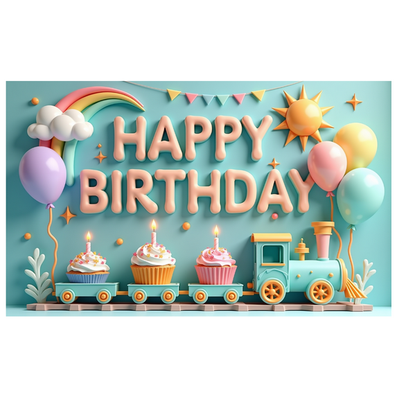 Colorful Design Balloon Decoration Children Celebration Banner for Birthday Party Kids Event Decoration