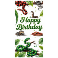 thumbnail image 1 of Colorful Design Banner Decorative Lizard Nature Leaves for Kids Party Celebration Jungle Theme, 1 of 9