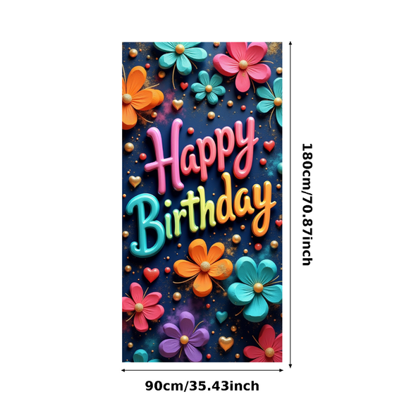 Colorful Design Banner Decorative Style Event Decoration for Kids Celebration Indoor Party Photo