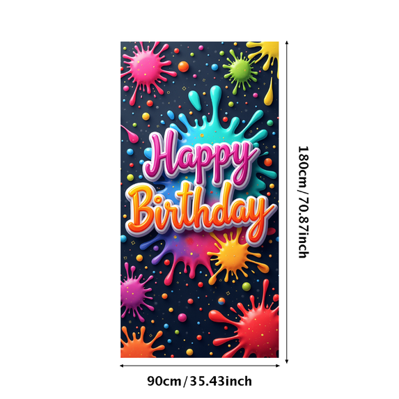 Colorful Design Banner Decorative Style Event Decoration for Kids Celebration Indoor Party Photo