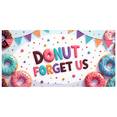 thumbnail image 1 of Colorful Design Banner Donut Theme Decorative Backdrop for Birthday Celebration Party Decoration Fun Event, 1 of 8