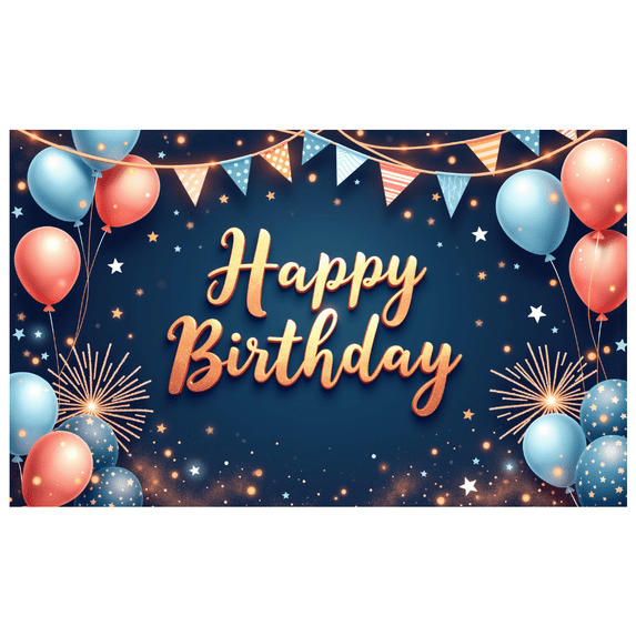 Colorful Design Birthday Banner Decorative Stars Balloon Arrangement Party Decoration for Birthday Celebration Kids Event Indoor Decor