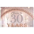 thumbnail image 1 of Colorful Design Cheers to 30 Banner Party Decoration Anniversary Backdrop for Milestone Celebration Indoor Event Evening Occasion, 1 of 9