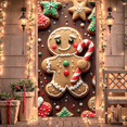 thumbnail image 1 of Colorful Design Christmas Cookie Gingerbread Banner Decorative Holiday Season for Christmas Party Festive Event Holiday Gathering, 1 of 9