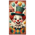 thumbnail image 1 of Colorful Design Clown Party Banner Carnival Theme Balloon Decoration Jester Hat Polyester Material for Kids Celebration Indoor Event Circus, 1 of 9