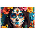 thumbnail image 1 of Colorful Design Day of the Dead Festive Banner Skull Decoration Mexican Festival for Celebrations Cultural Events Parties, 1 of 8